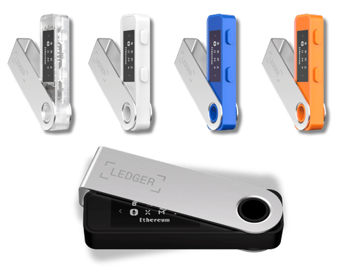 Billetera de hardware Ledger Nano S Plus en diferentes colores